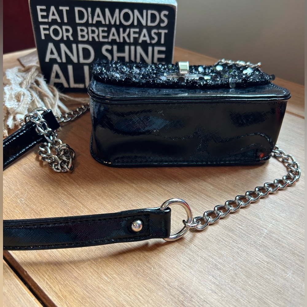 Express Sequined With Chain Strap Purse - image 5